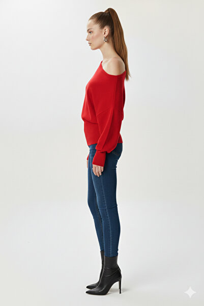 fiolin Off Shoulder Knitwear Sweater
