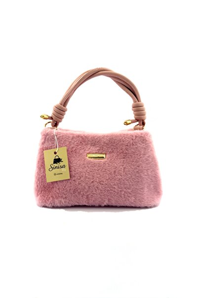 SİNİSA BAG Women's Plush Detailed Handbag and Crossbody Shoulder Bag