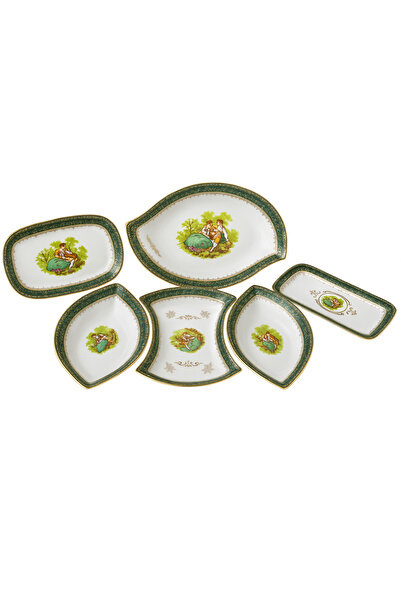 FODİS mutfak 6 parça ingiliz esintili porselen servis seti