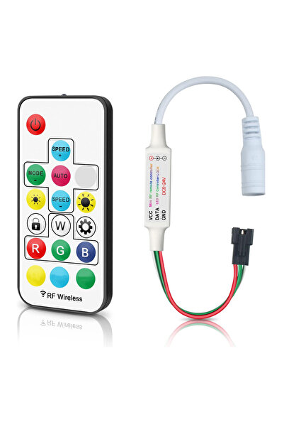 LEDIGANT Controller Banda LED RGB cu Telecomanda 17 Taste, 3 Fire