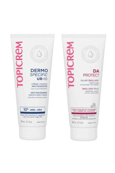 Topicreme UR-10 Anti-Roughness Smoothing Cream, 200ml + Atopic Skin AD Emollient Balm, 200ml