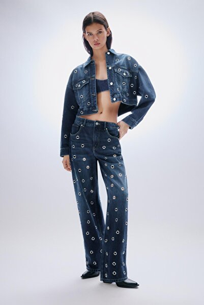 Pull & Bear Baggy delikli jean