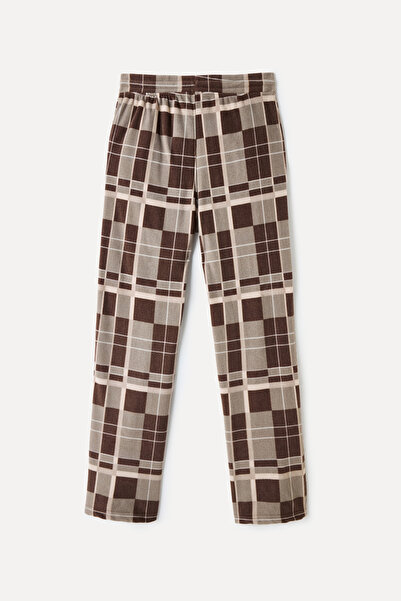 Mudo Soft Textured Plaid Pajama Bottoms