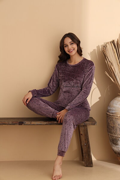 ELİTOL Kadife Starry Dream Kadın Pijama Takımı