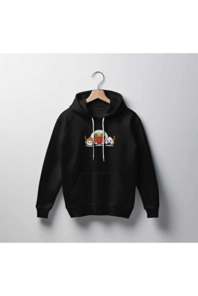 Hunors Sportswear & Company سويت شيرت سوشي مطبوع موديل للجنسين من القطن بغطاء...