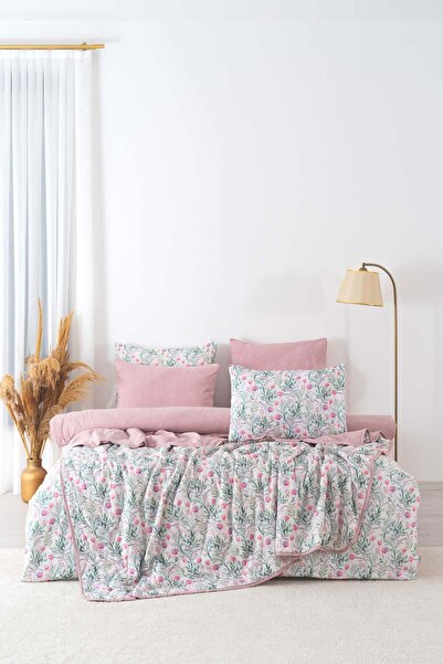 Rivaİstanbul Cherie Double Duvet Cover Pique Set - 7 Piece Dowry Set