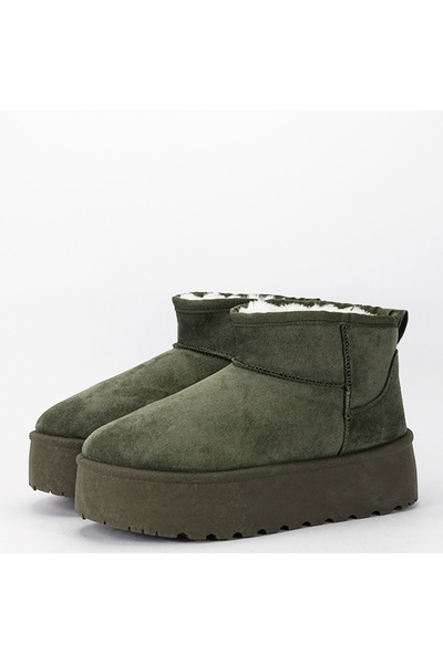 SOFILINE Green fur-lined boots with thick soles B-LT33-43 112