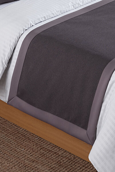 VAROL 70X250 Bed Runner (Runner) and 2 Pieces 45X45 Throw Pillow Set – Hotel Concept Luxury Decorative Set