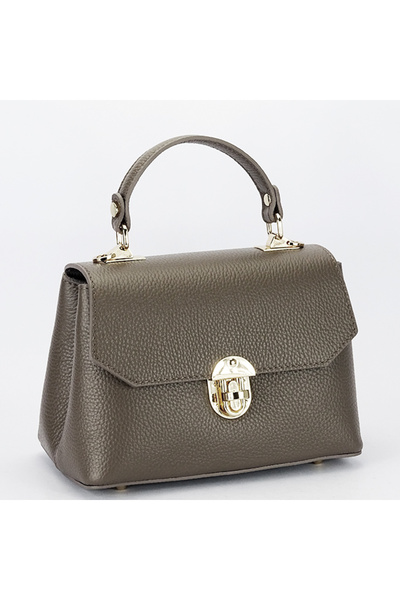 SOFILINE Geantă din piele naturală taupe închis B-1736 131