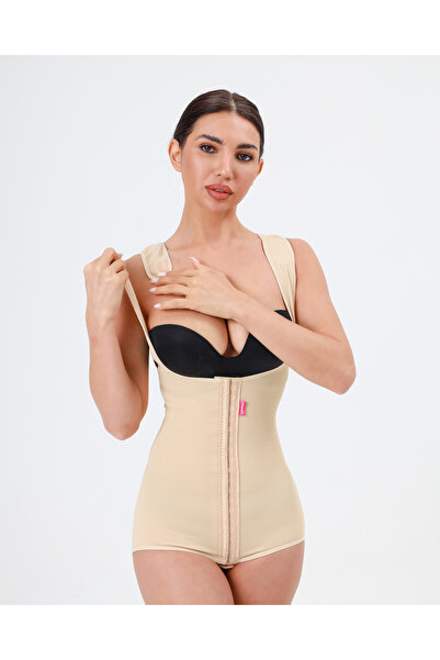 LİPOTEKS Cirt Askili, Sirti Kapali Mayo Ti̇pi̇ Korse