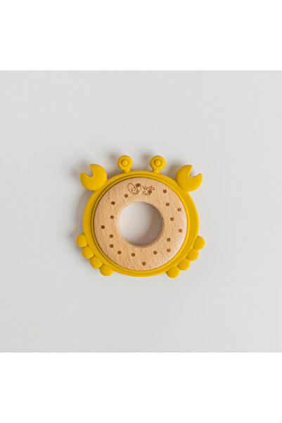 Pitikot Teething Toy, Wood and Silicone, Safe for Babies