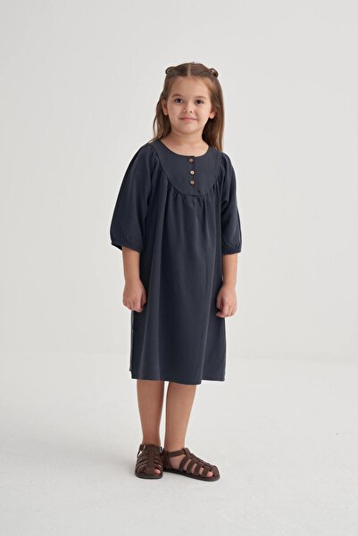 Cigit Tencel haljina 2-7 godina, tamnoplava