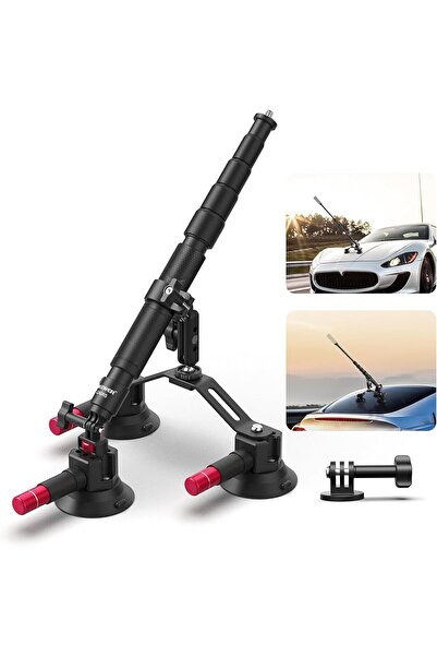 NEEWER مجموعة حامل سيارة ثلاثي الشفط مع عمود تمديد 2 في 1، ذراع سحري (CA065)