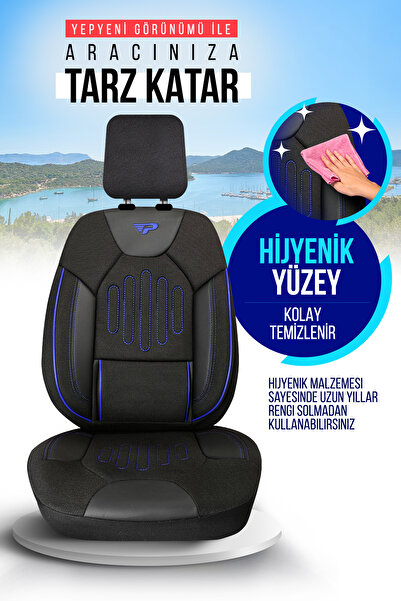 Panda Kılıf Panda Vibe Series Linen Fabric Car Seat Cover - Full Set