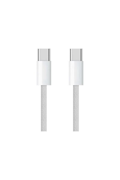 NCC Cablu USBC-USBC Tesatura Nylon - alb 1m