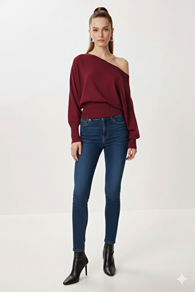 fiolin Off Shoulder Knitwear Sweater