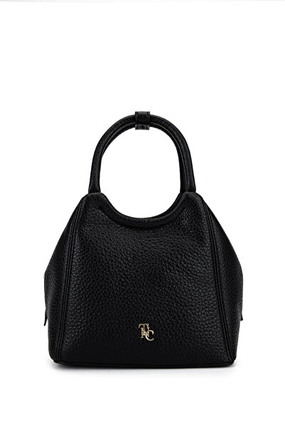 Tamer Tanca Kadın Suni Deri Siyah Floter Kol Çantası