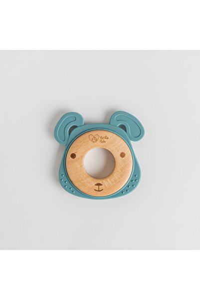 Pitikot Teething Toy, Wood and Silicone, Safe for Babies