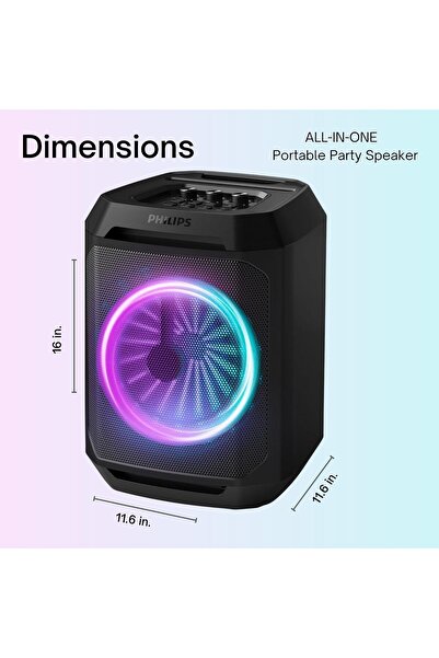 Philips Bluetooth Party Speaker TAX2208 - 30W, Dynamic Bass, 7h Battery