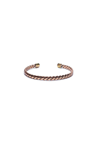 Bracelet Bronze twisted bracelet -- 6cm