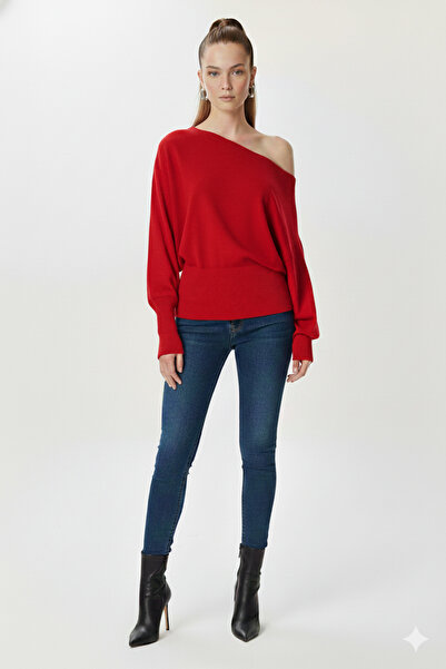 fiolin Off Shoulder Knitwear Sweater