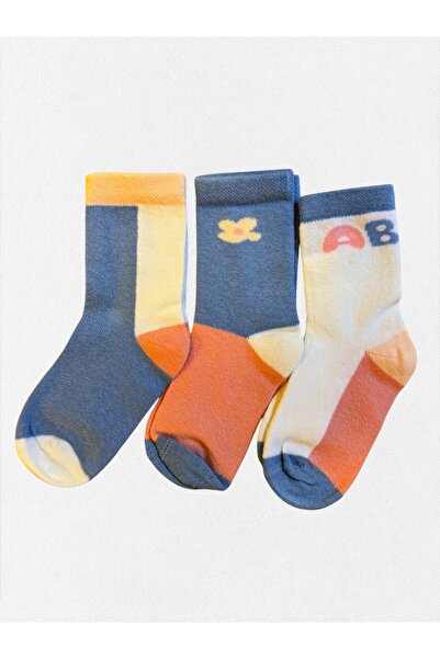 Fil Kids Baby Girl Winter Socks Cotton Fabric 3-Piece Set Baby Mouth White St...