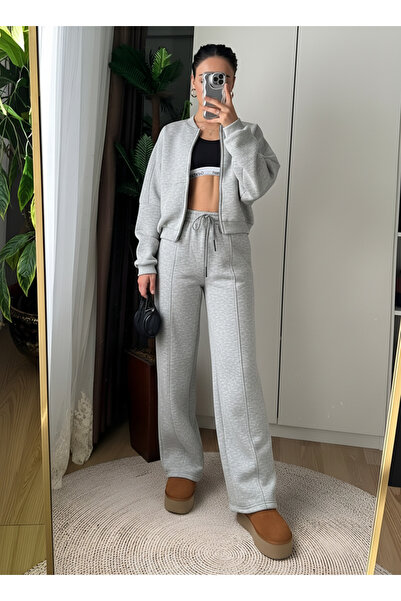 BayBayan ΓΥΝΑΙΚΕΙΟ ΣΕΤ ΦΟΡΜΑΣ ΤΥΠΟΥ BOMBER ΜΕ ΨΗΛΗ ΜΕΣΗ