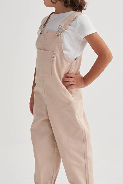 Cigit Gabardine Salopet 2-7 Years Beige