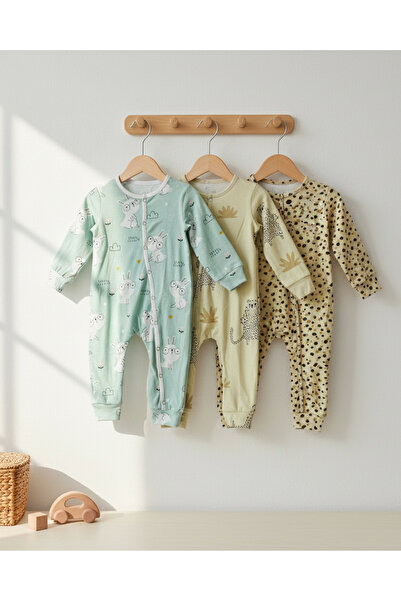 Mimiko طقم من 3 قطع من ملابس الأطفال القطنية العضوية 100٪، ناعمة وقابلة للتنفس