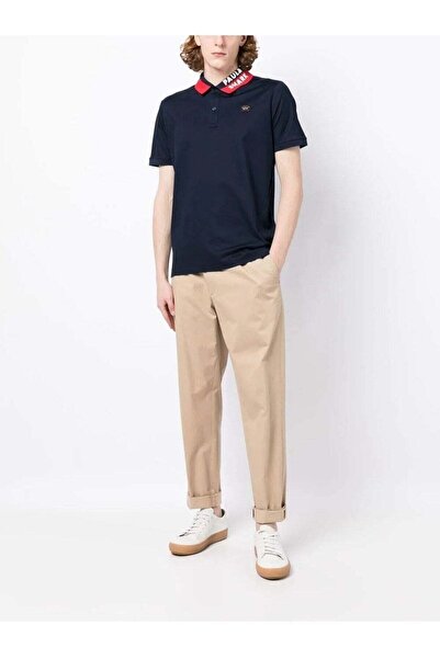 PAUL&SHARK MEN'S KNITTED POLOSHIRT C.WCOTTON