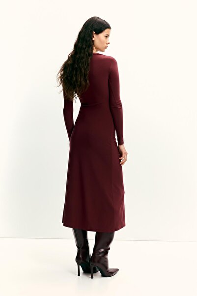 Pull & Bear Soft draped midi dress