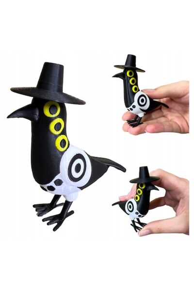 IMALDI PRO 3D K-pop Sussie Magpie Three-Eyed Crow Keychain, 7 cm
