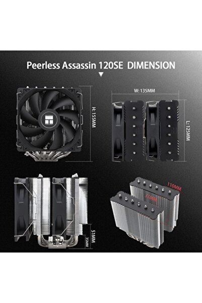 ThermalRight Peerless Assassin 120 SE CPU Air Cooler, PA120 SE