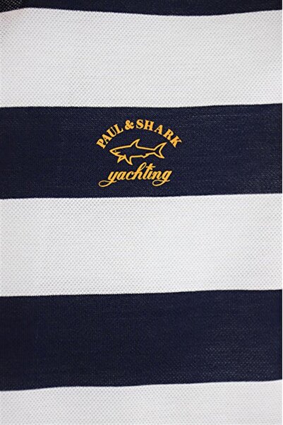 PAUL&SHARK MEN'S KNITTED POLOSHIRT C.WCOTTON