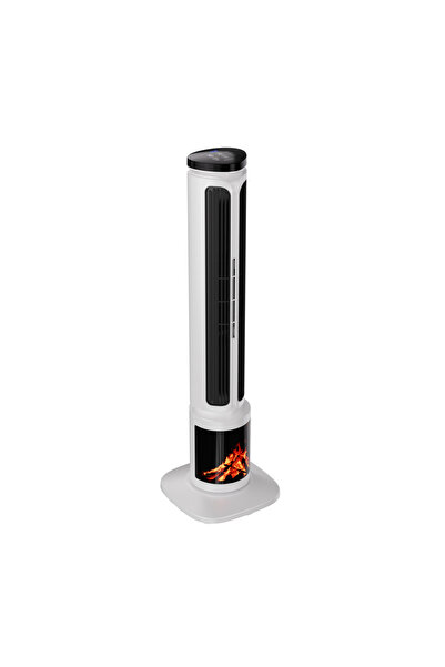 Denx Stand heater DX2633 2000W Vertical Heater with 3D Flame, 60° Rotation, and 3 Speeds