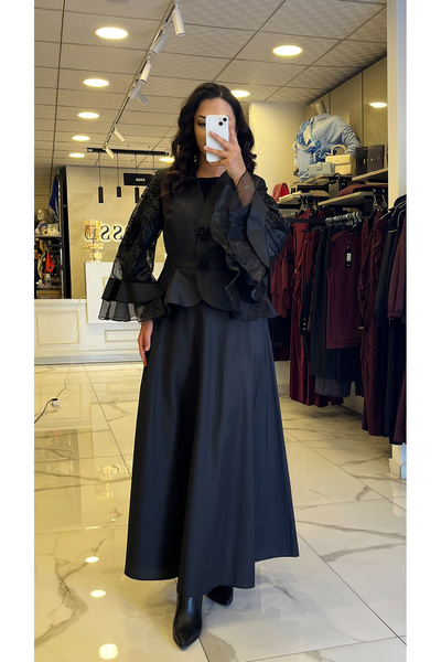 Vosse Gazella Siyah Organize Etekli Takım