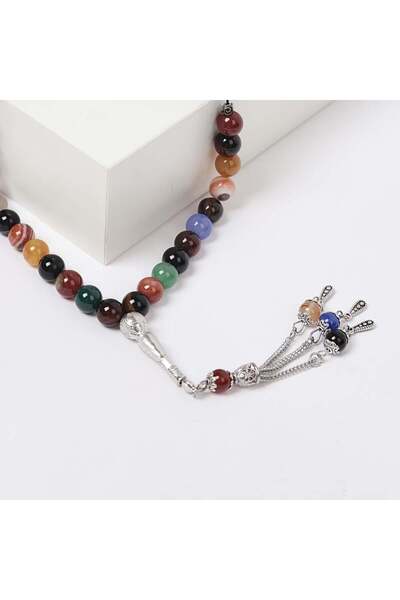 GHOST ROSE Luxury Natural Stone Tasbih (Prayer Beads)