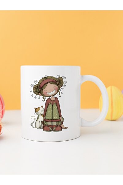 IŞILAY PROMOSYON فتاة غريبة مع قطة كوبا بارداك موديل 16