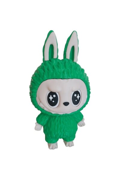 IMALDI PRO LaBUBU – figurină imprimată 3D, verde, cu orificiu pentru cablu, p...