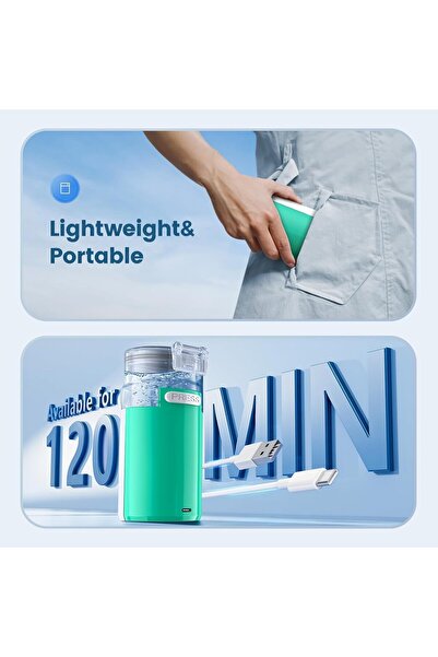 SCIENISH Automatic Handheld Mesh Inhaler Nebulizer for Adults and Children (Green)