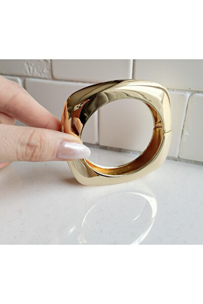 Xui Trend Marka Model Özel Seri Çelik Kare Köşeli Model Tasarım Kelepçe Bilek...