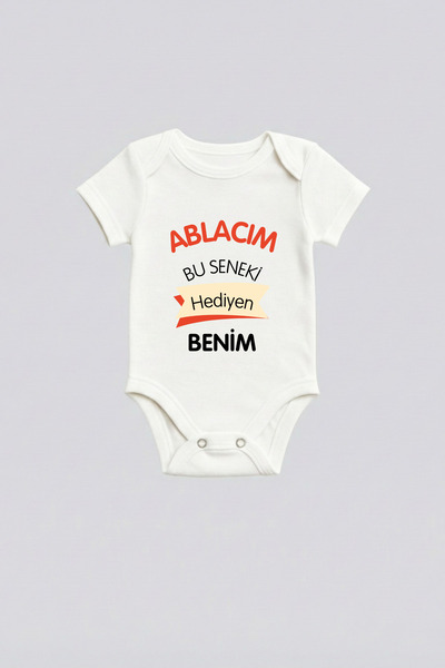 Abla Yazılı Zıbın 100% Pamuklu