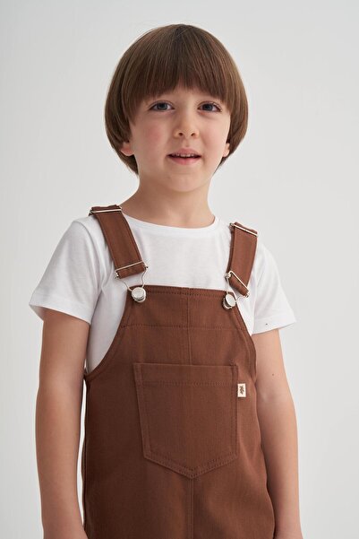 Cigit Gabardin Salopet 2-7 Years Old Brown