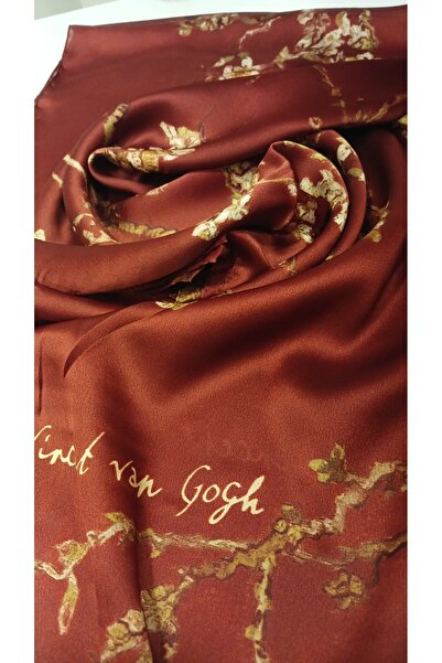 ARMANDA Van Gogh İmzalı Almond Blossoms Desen Şal