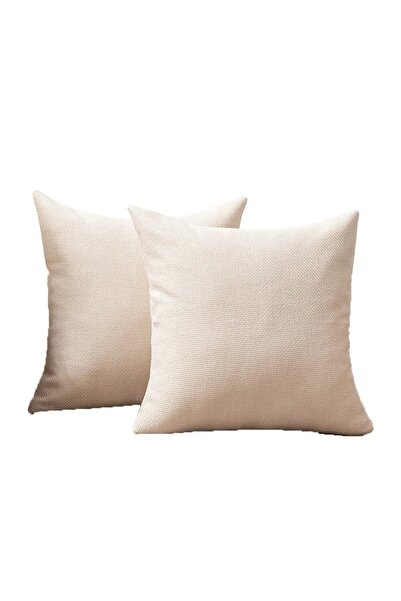 Diva Home 2 Pieces Linen Cotton Pillowcase Home Sofa Car Bedroom Office Pillo...