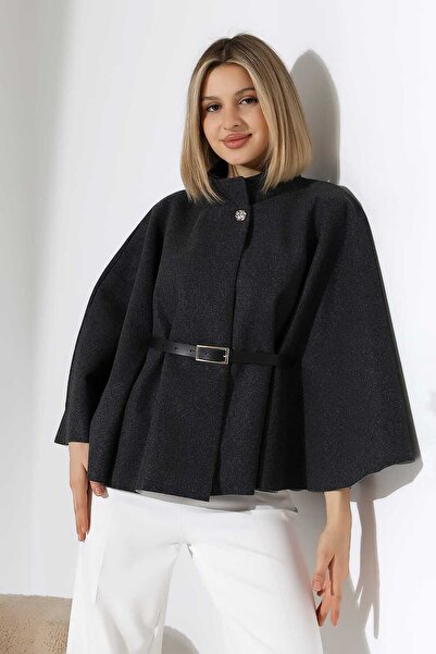 Pulli Collection Παντζόνι με λεπτομέρεια από χρυσό κουμπί και ζώνη