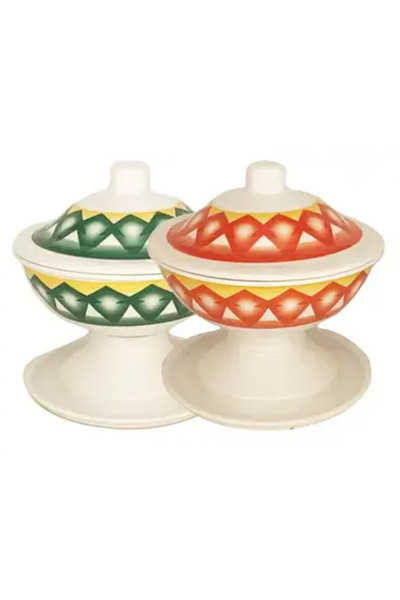 ALSAIF KITCHEN تمر غدير ميلامين كبير قطعتين أحمر وأخضر