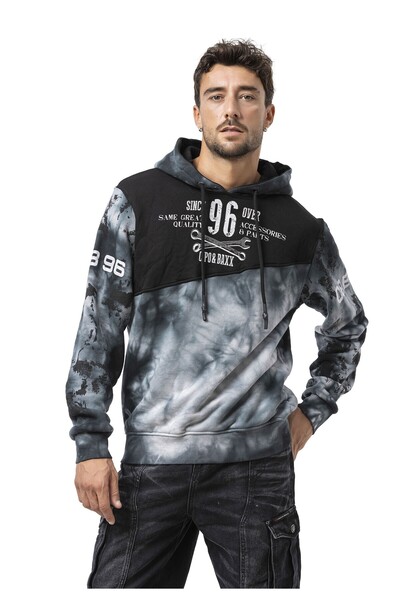 Cipo & Baxx CL593 Ανδρικό Φούτερ με Κουκούλα – Μοντέρνο Φούτερ με Στάμπα, Κου...