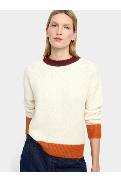 PARFOIS Kontrast Kenarlı Örme Kazak