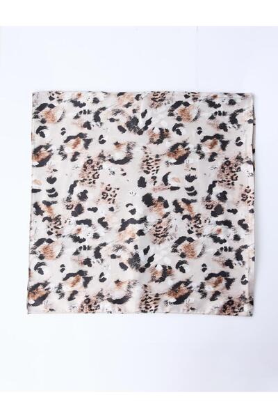 Jimmy Key Eșarfă imprimeu leopard țesută bej